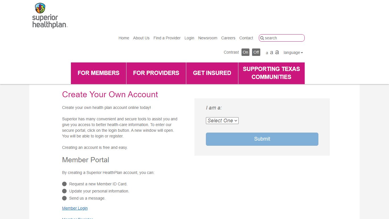 Portal for Members | Login | Superior HealthPlan